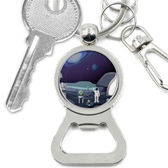 Alien Astronaut Scene Bottle Opener Key Chain by Bedest