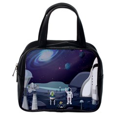 Alien Astronaut Scene Classic Handbag (one Side) by Bedest