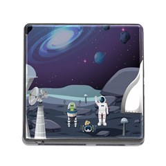 Alien Astronaut Scene Memory Card Reader (square 5 Slot) by Bedest