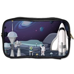 Alien Astronaut Scene Toiletries Bag (one Side) by Bedest