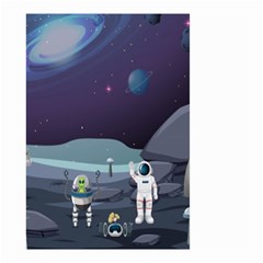 Alien Astronaut Scene Small Garden Flag (two Sides) by Bedest