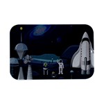 Alien Astronaut Scene Open Lid Metal Box (Silver)   Front