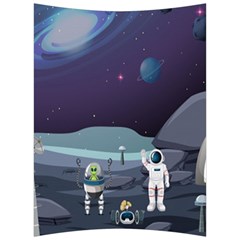 Alien Astronaut Scene Back Support Cushion by Bedest