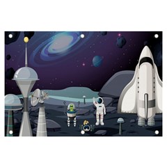 Alien Astronaut Scene Banner And Sign 6  X 4  by Bedest