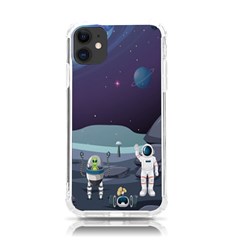 Alien Astronaut Scene Iphone 11 Tpu Uv Print Case by Bedest