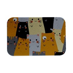 Seamless Pattern Cute Cat Cartoons Open Lid Metal Box (silver)   by Bedest