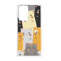 Seamless Pattern Cute Cat Cartoons Samsung Galaxy Note 20 Ultra Tpu Uv Case by Bedest