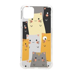 Seamless Pattern Cute Cat Cartoons Iphone 11 Pro Max 6 5 Inch Tpu Uv Print Case by Bedest