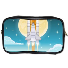 Space Exploration Illustration Toiletries Bag (one Side) by Bedest