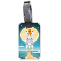 Space Exploration Illustration Luggage Tag (two Sides) by Bedest