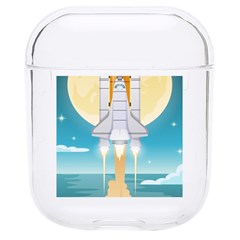 Space Exploration Illustration Hard Pc Airpods 1/2 Case by Bedest