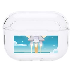 Space Exploration Illustration Hard Pc Airpods Pro Case by Bedest