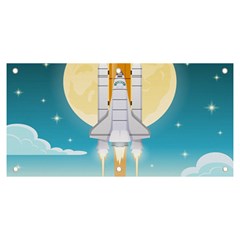 Space Exploration Illustration Banner And Sign 6  X 3  by Bedest