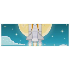 Space Exploration Illustration Banner And Sign 9  X 3  by Bedest