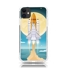 Space Exploration Illustration Iphone 11 Tpu Uv Print Case by Bedest