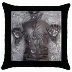 Han Solo In Carbonite Throw Pillow Case (black) by Sarkoni