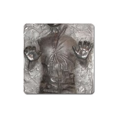 Han Solo In Carbonite Square Magnet by Sarkoni