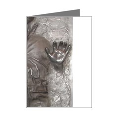 Han Solo In Carbonite Mini Greeting Card by Sarkoni