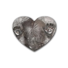 Han Solo In Carbonite Rubber Coaster (heart) by Sarkoni