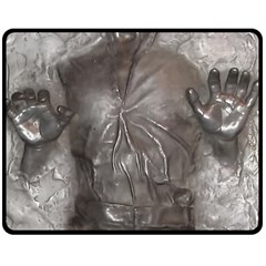 Han Solo In Carbonite Fleece Blanket (medium) by Sarkoni