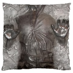 Han Solo In Carbonite Large Cushion Case (one Side) by Sarkoni