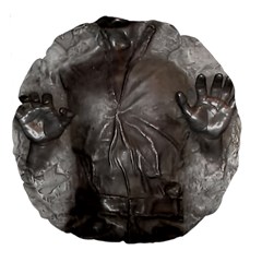 Han Solo In Carbonite Large 18  Premium Round Cushions by Sarkoni