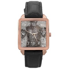 Han Solo In Carbonite Rose Gold Leather Watch  by Sarkoni