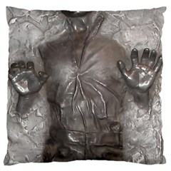 Han Solo In Carbonite Large Premium Plush Fleece Cushion Case (one Side) by Sarkoni