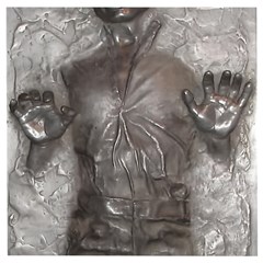 Han Solo In Carbonite Wooden Puzzle Square by Sarkoni