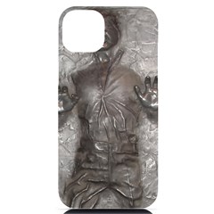 Han Solo In Carbonite Iphone 14 Plus Black Uv Print Case by Sarkoni