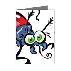 Bug Black Insect Animal Mini Greeting Card by Sarkoni