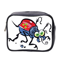 Bug Black Insect Animal Mini Toiletries Bag (two Sides) by Sarkoni