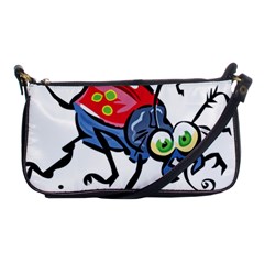 Bug Black Insect Animal Shoulder Clutch Bag by Sarkoni