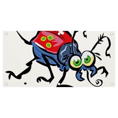 Bug Black Insect Animal Banner And Sign 4  X 2  by Sarkoni