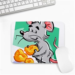 Mouse Cheese Tail Rat Mice Hole Small Mousepad by Sarkoni