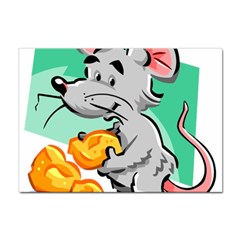 Mouse Cheese Tail Rat Mice Hole Sticker A4 (100 Pack) by Sarkoni