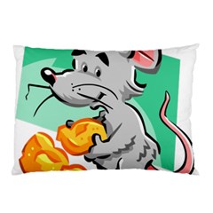 Mouse Cheese Tail Rat Mice Hole Pillow Case by Sarkoni