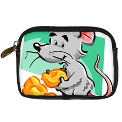 Mouse Cheese Tail Rat Mice Hole Digital Camera Leather Case by Sarkoni