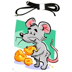 Mouse Cheese Tail Rat Mice Hole Shoulder Sling Bag by Sarkoni