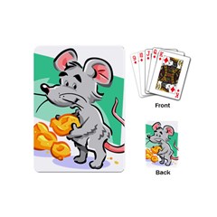 Mouse Cheese Tail Rat Mice Hole Playing Cards Single Design (mini) by Sarkoni