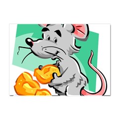 Mouse Cheese Tail Rat Mice Hole Crystal Sticker (a4) by Sarkoni