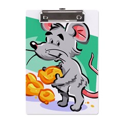 Mouse Cheese Tail Rat Mice Hole A5 Acrylic Clipboard by Sarkoni