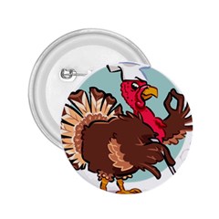 Turkey Chef Cooking Food Cartoon 2 25  Buttons by Sarkoni