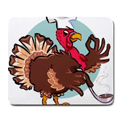 Turkey Chef Cooking Food Cartoon Large Mousepad by Sarkoni