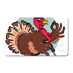 Turkey Chef Cooking Food Cartoon Magnet (rectangular) by Sarkoni