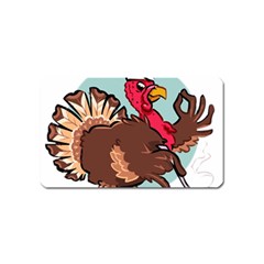 Turkey Chef Cooking Food Cartoon Magnet (name Card) by Sarkoni