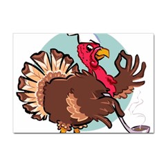 Turkey Chef Cooking Food Cartoon Sticker A4 (10 Pack) by Sarkoni