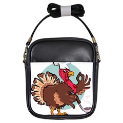 Turkey Chef Cooking Food Cartoon Girls Sling Bag by Sarkoni