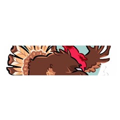 Turkey Chef Cooking Food Cartoon Oblong Satin Scarf (16  X 60 ) by Sarkoni