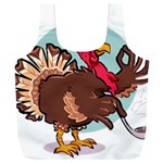 Turkey Chef Cooking Food Cartoon Full Print Recycle Bag (XXL) Front